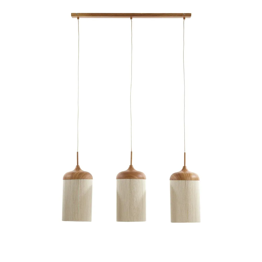 Light & Living hanglamp Dania - naturel - 90x22x32cm