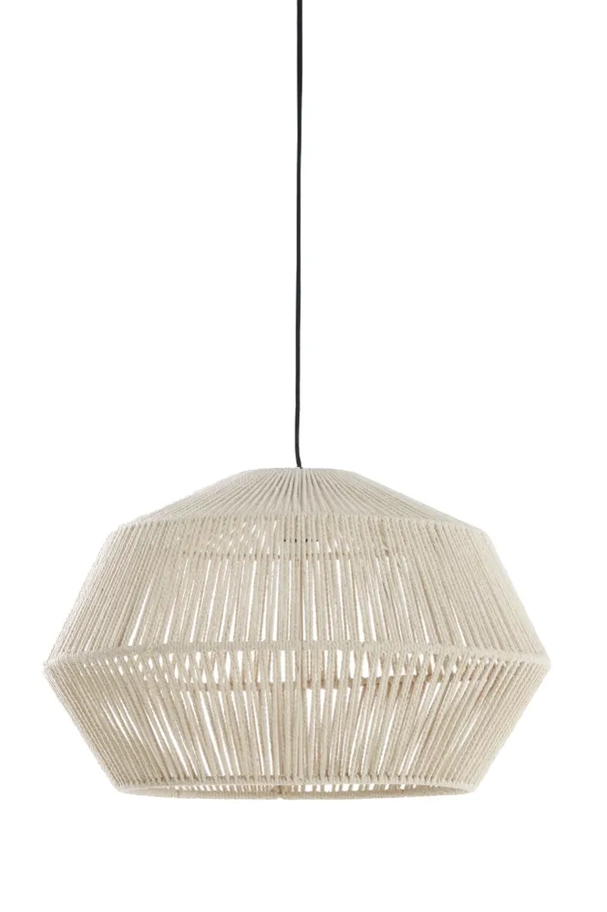 Light & Living hanglamp DEYA - Ø49x30cm - wit