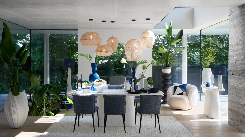 Light & Living hanglamp DEYA - Ø49x30cm - wit