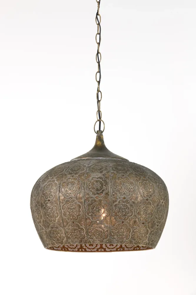 Light & Living hanglamp EMINE - Ø43.5x40.5cm - bruin