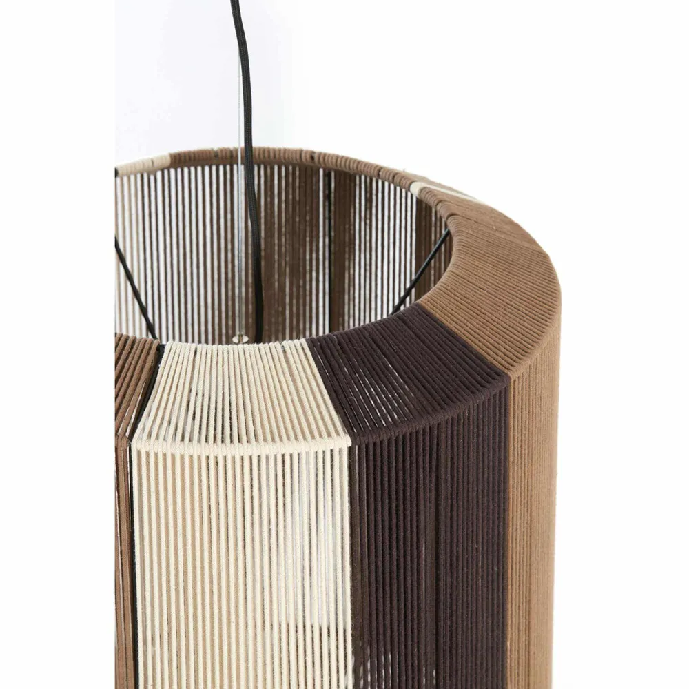 Light & Living hanglamp Kozana - bruin - Ø48cm