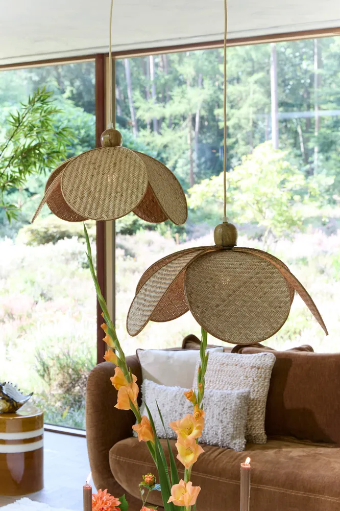 Light & Living hanglamp LAVRIO - Ø60.5x30.5cm - bruin
