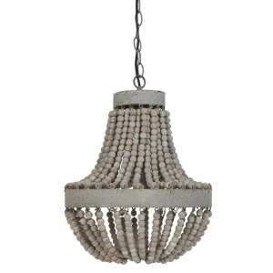 Light & Living hanglamp LUNA - Ø35.5x45cm - wit