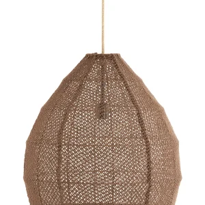 Light & Living hanglamp MAKASSAR - bruin - Ø50x50cm