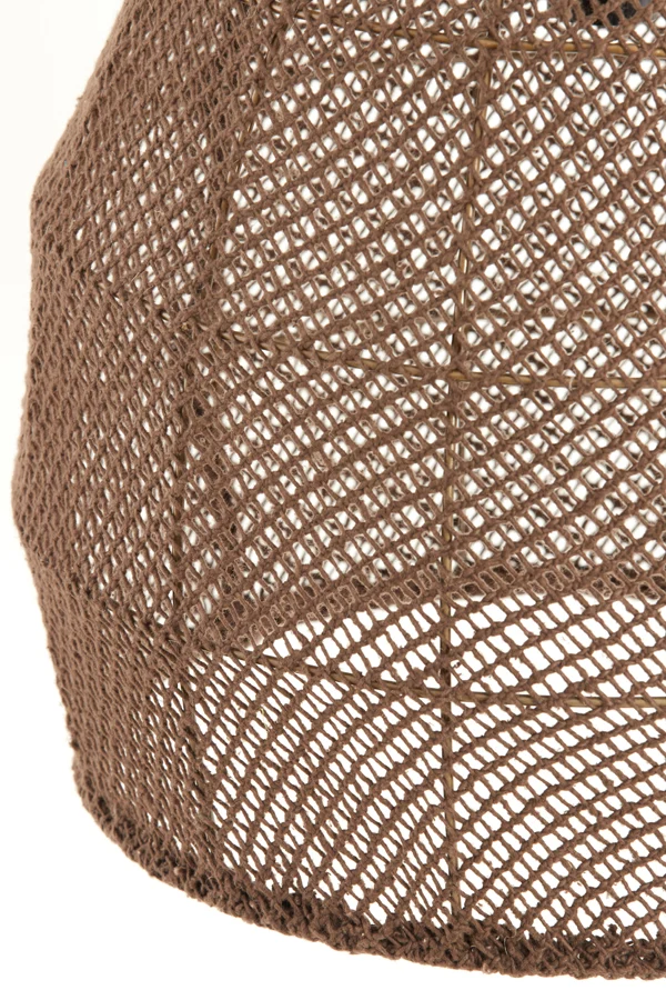 Light & Living hanglamp MAKASSAR - bruin - Ø50x50cm