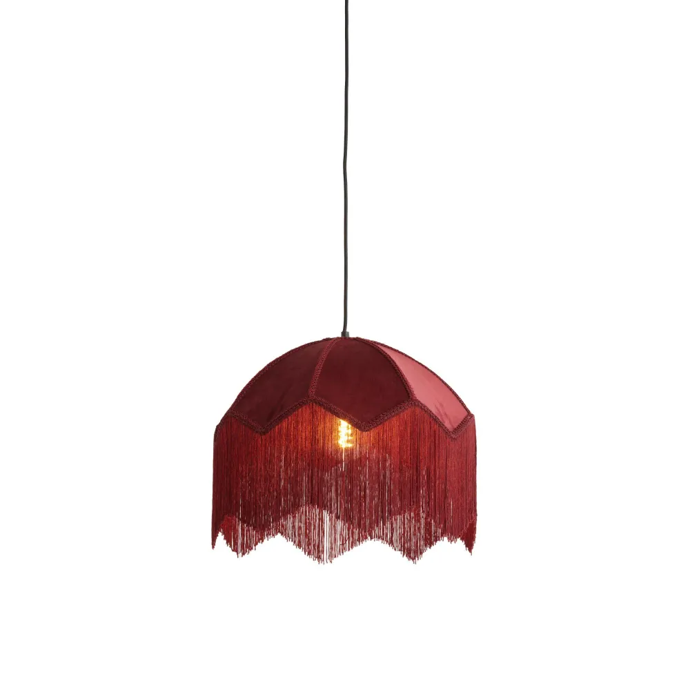Light & Living hanglamp Malacia - rood - Ø40cm