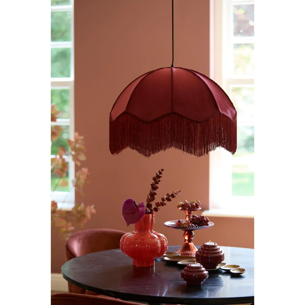 Light & Living hanglamp Malacia - rood - Ø50cm