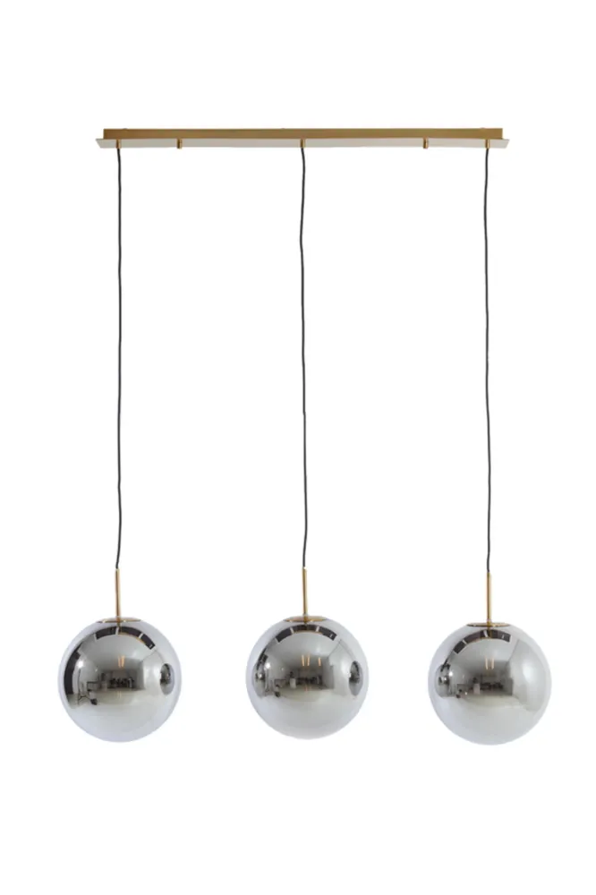 Light & Living hanglamp MEDINA - grijs - 120x30x30cm