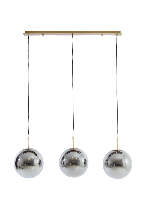 Light & Living hanglamp MEDINA - grijs - 120x30x30cm