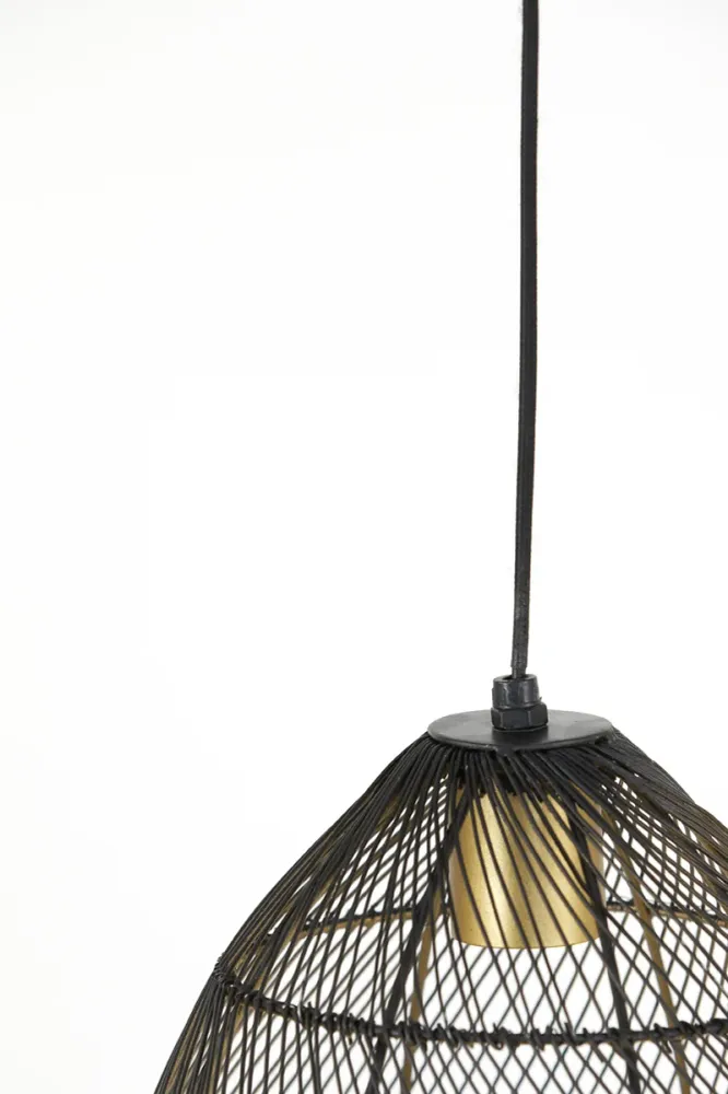Light & Living hanglamp MEYA - Ø23x31cm - zwart