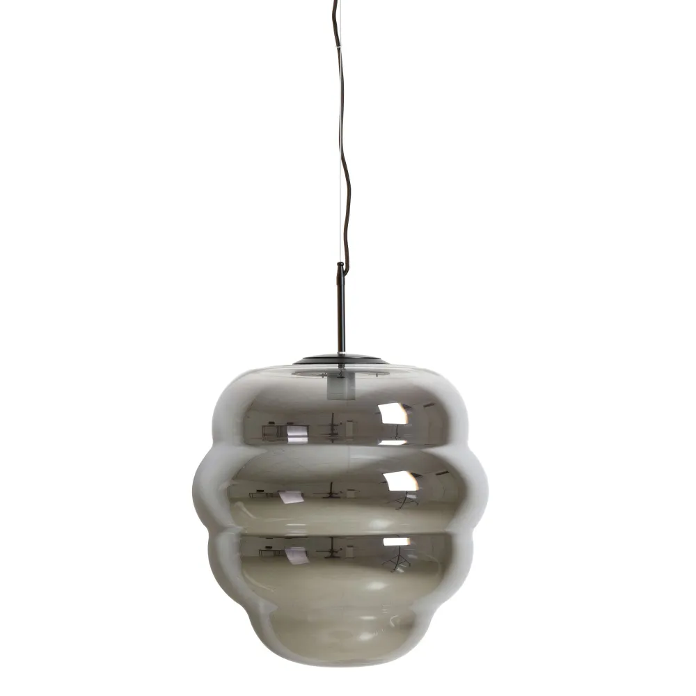 Light & Living hanglamp Misty - grijs - Ø45cm