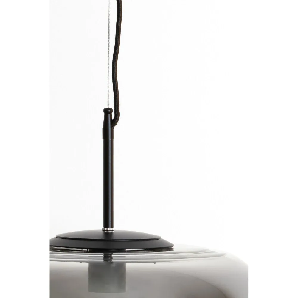 Light & Living hanglamp Misty - grijs - Ø45cm