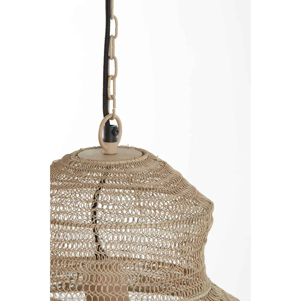 Light & Living hanglamp Nakisha - bruin - Ø48cm