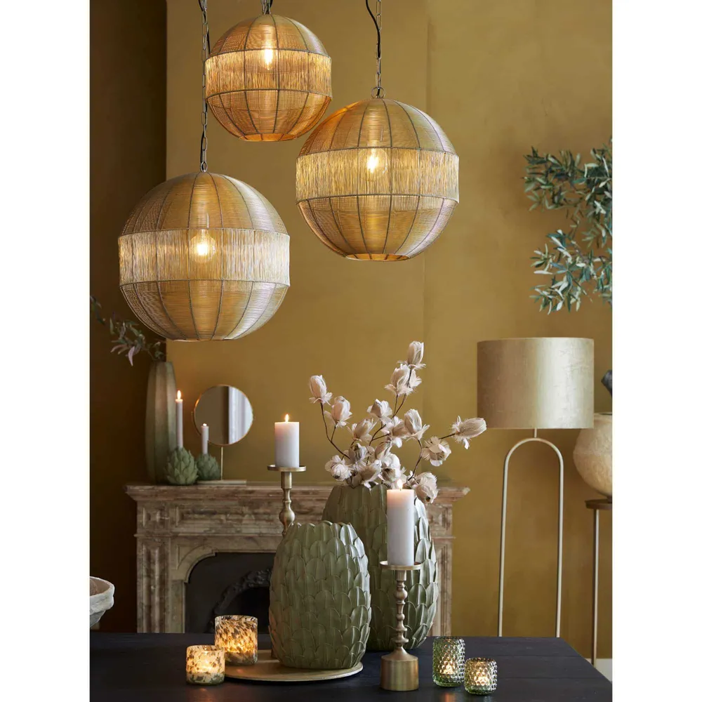 Light & Living hanglamp Pilka - goud - Ø35cm