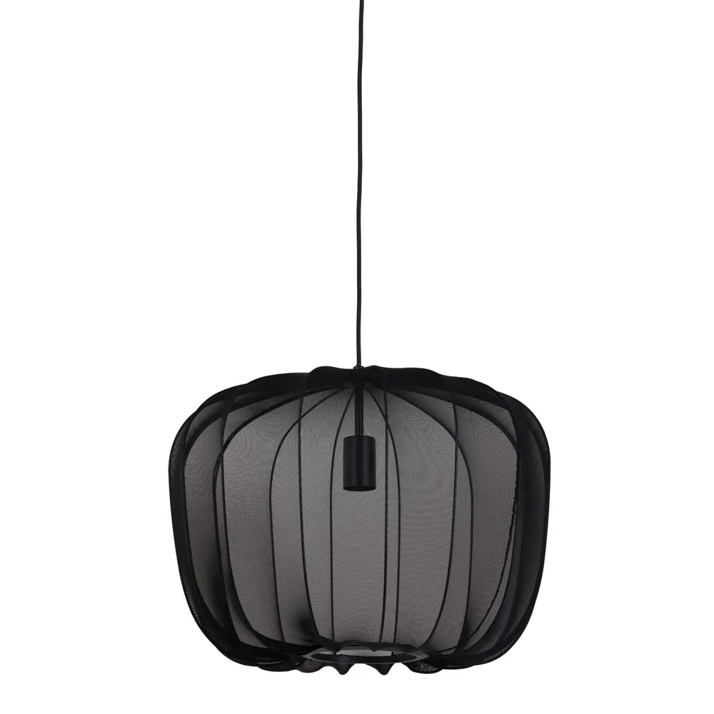 Light & Living hanglamp Plumeria - zwart - Ø50cm