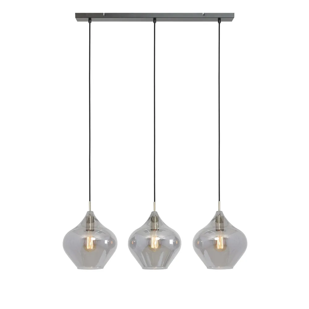 Light & Living hanglamp Rakel - brons - 80x27x30cm