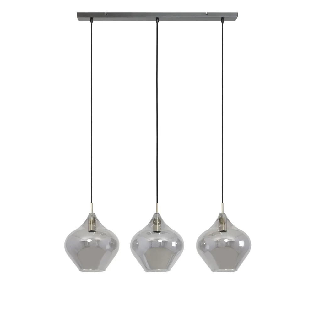 Light & Living hanglamp Rakel - brons - 80x27x30cm