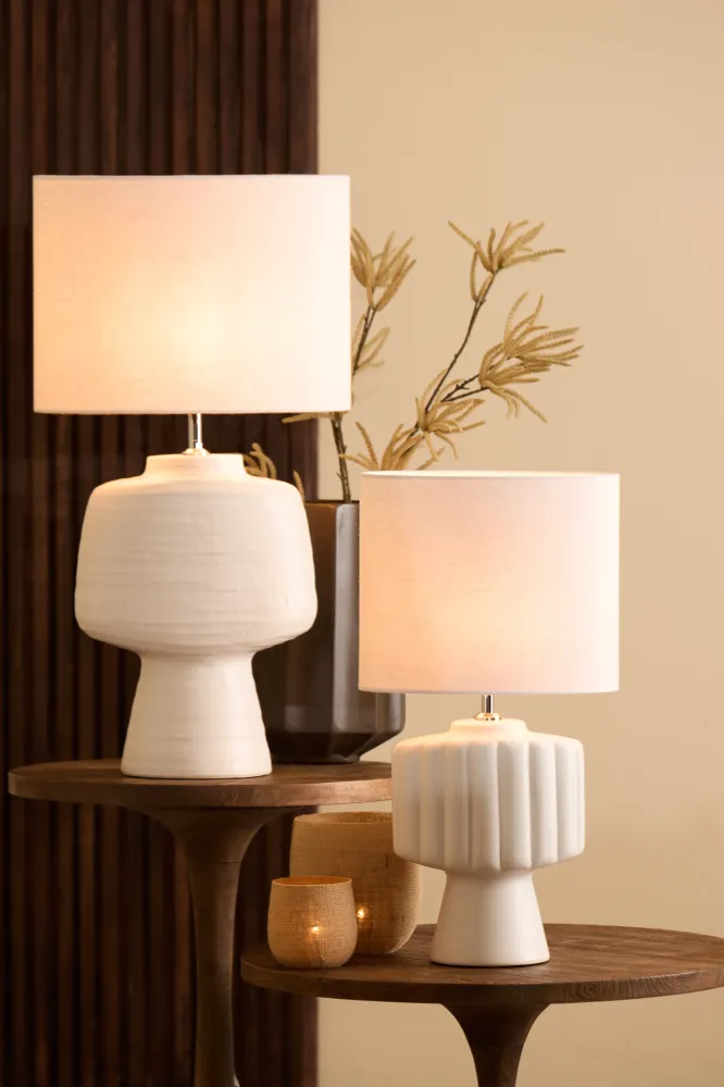 Light & Living lampvoet GANDORO - 29.5x18.5x49cm - wit