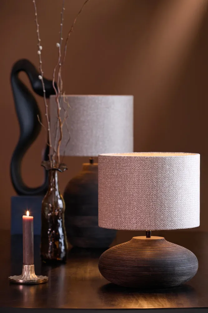 Light & Living lampvoet KHOMAI - Ø30x23cm - bruin