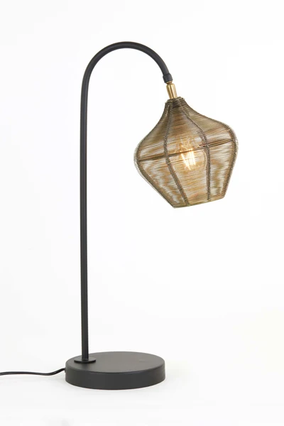 Light & Living tafellamp ALVARO - 27x20x61cm - brons