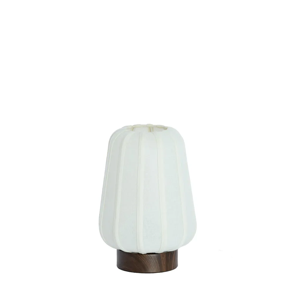 Light & Living tafellamp Bibury - wit - Ø20cm