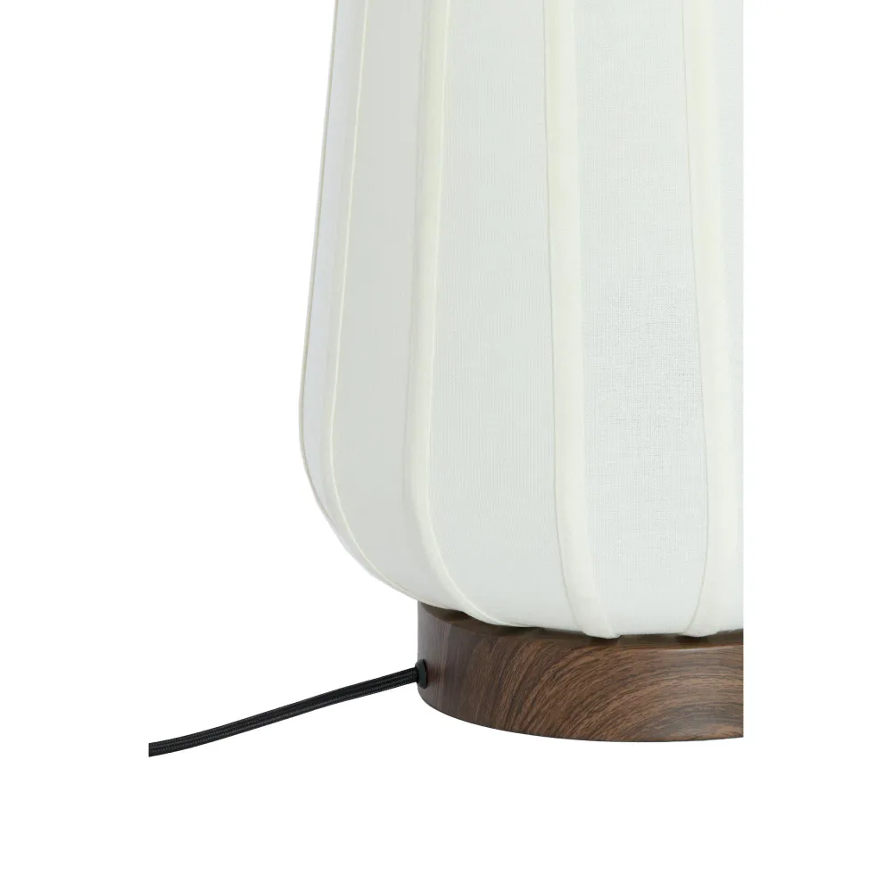 Light & Living tafellamp Bibury - wit - Ø20cm