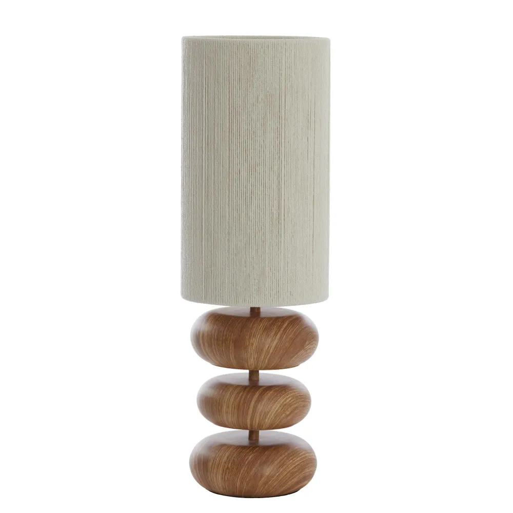 Light & Living tafellamp Danialo - naturel - Ø22cm