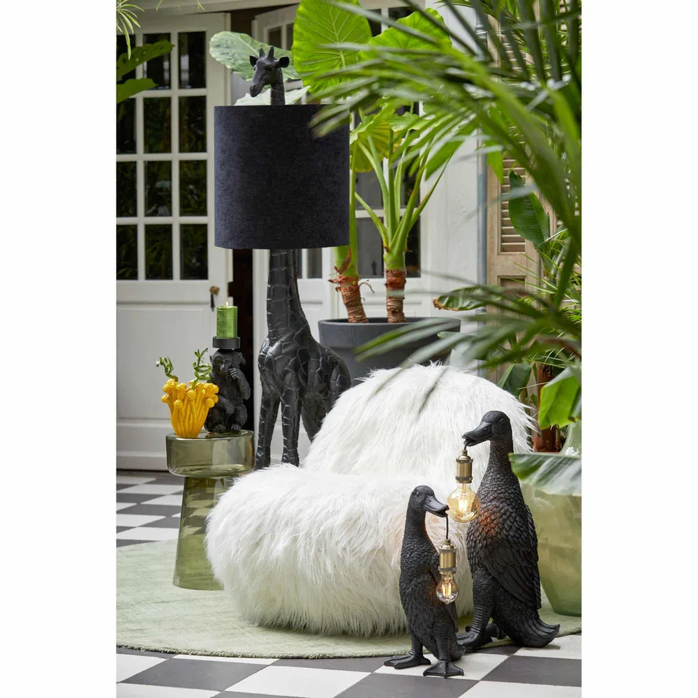Light & Living tafellamp Duck - zwart - 23.5x23x48.5cm