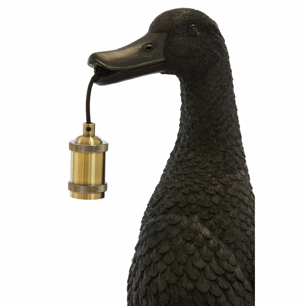 Light & Living tafellamp Duck - zwart - 32x31x65cm
