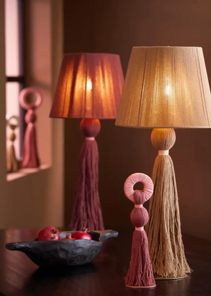 Light & Living tafellamp ESPINO - Ø31x58cm - wit