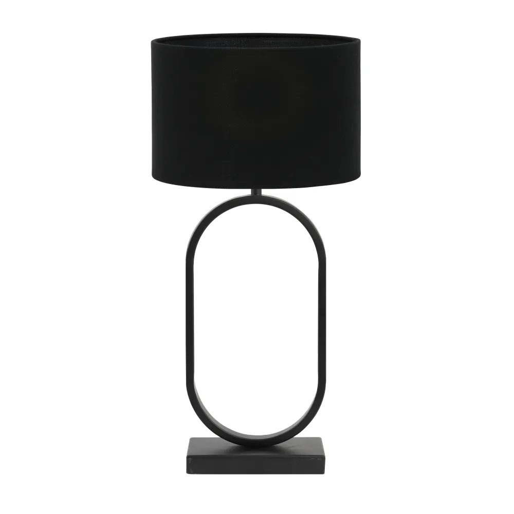 Light & Living tafellamp Jamiri/Livigno - zwart, zwart - 30x30x67cm