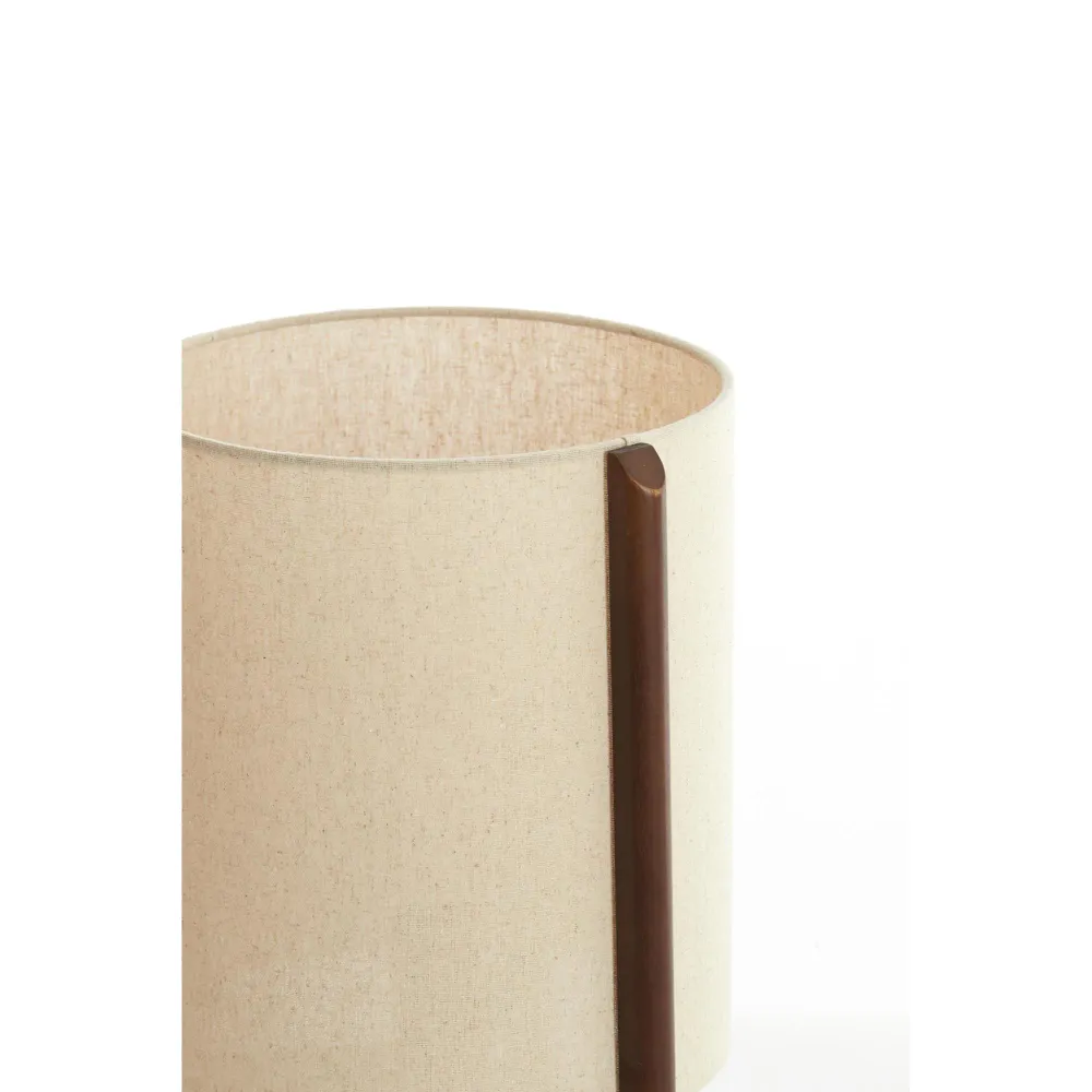 Light & Living tafellamp Litto - bruin - Ø28cm