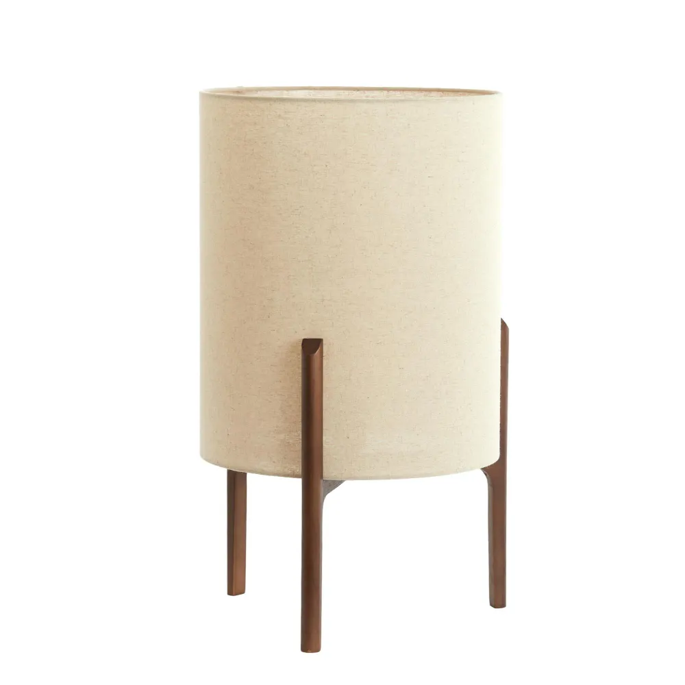 Light & Living tafellamp Litto - bruin - Ø35cm