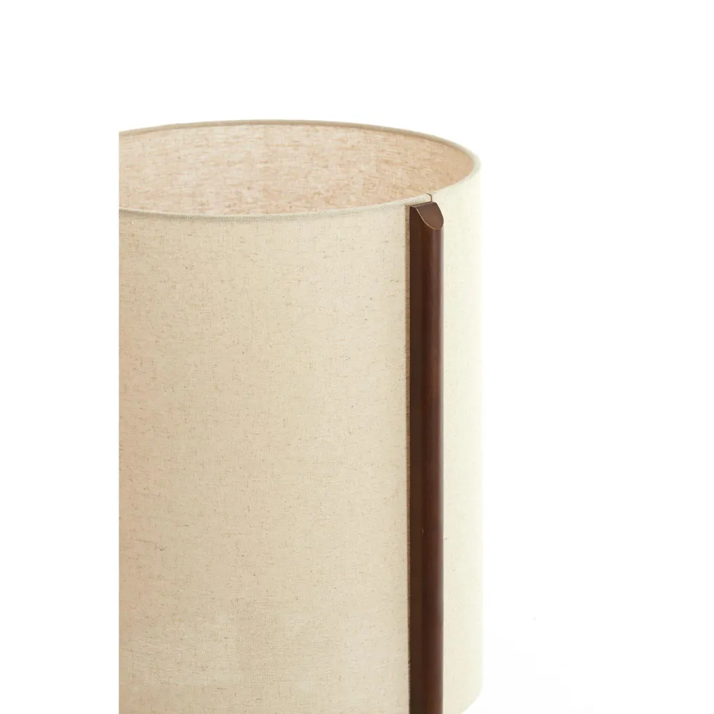 Light & Living tafellamp Litto - bruin - Ø35cm