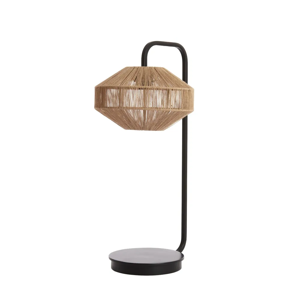Light & Living tafellamp Lyra - bruin - Ø26cm