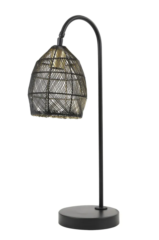 Light & Living tafellamp MEYA - 23x18x60cm - zwart