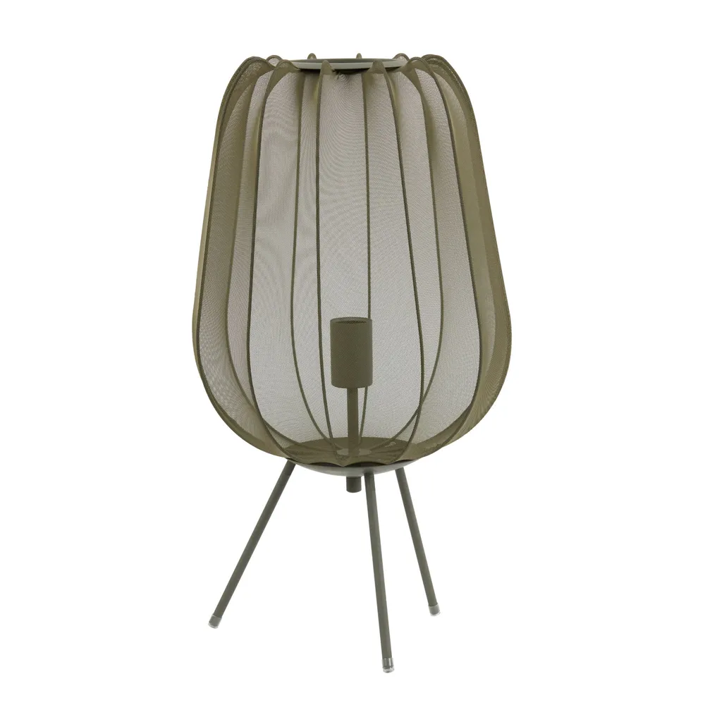 Light & Living tafellamp Plumeria - groen - Ø34cm