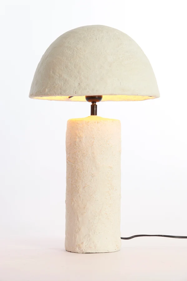 Light & Living tafellamp QAZU - Ø30x48cm - bruin