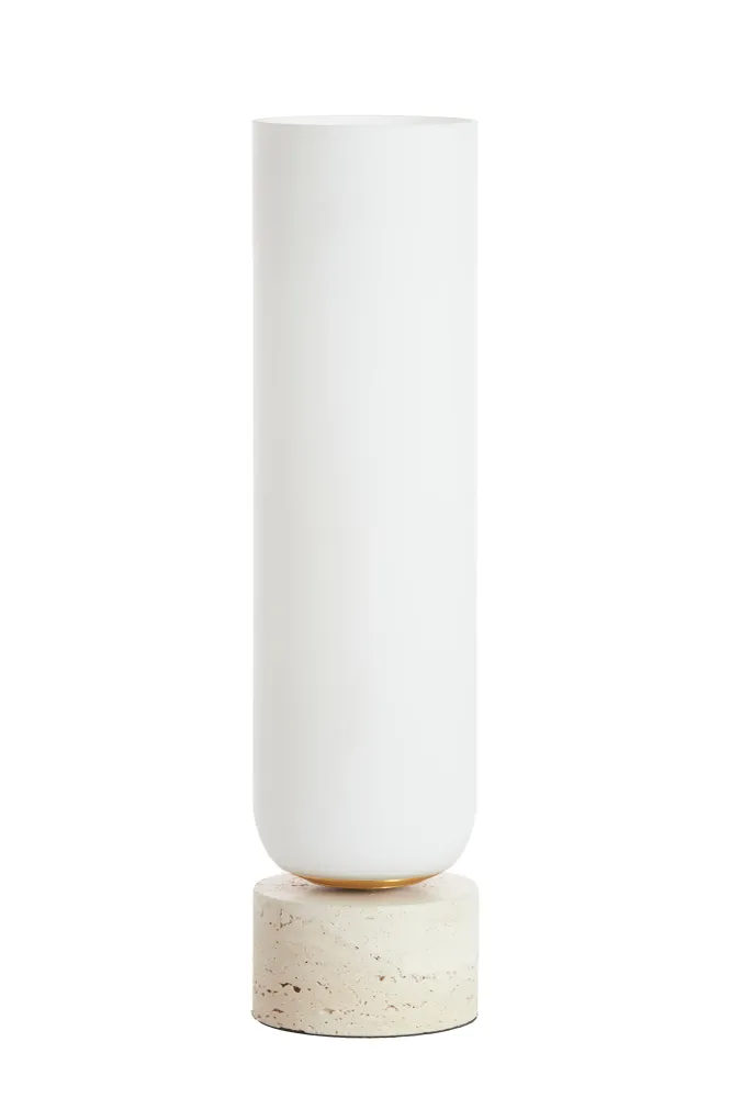 Light & Living tafellamp RYLANO - Ø12x47cm - wit