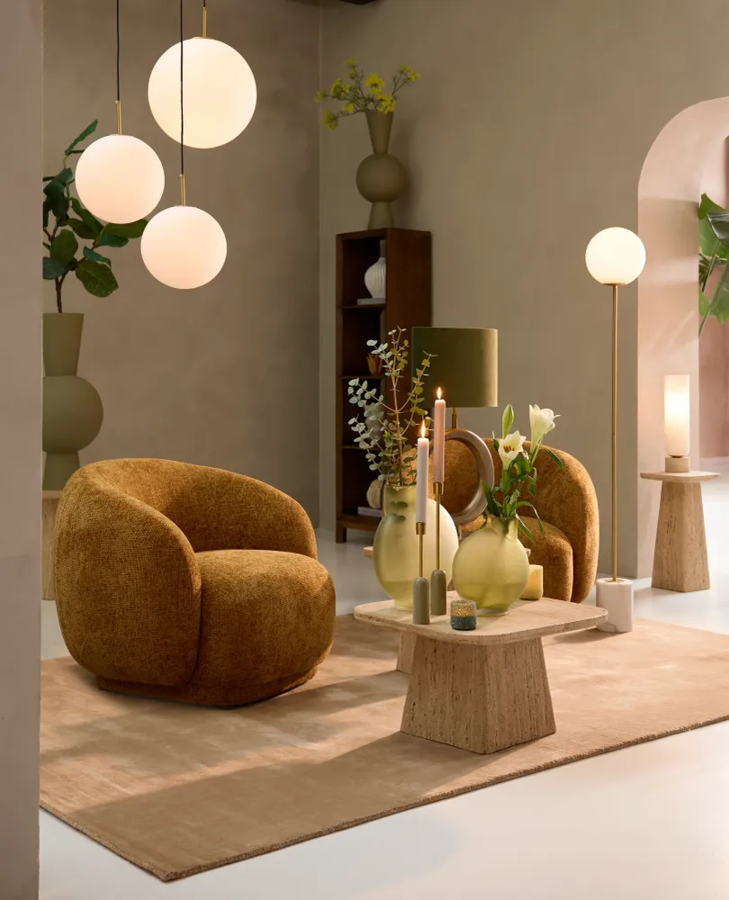 Light & Living tafellamp RYLANO - Ø12x47cm - wit