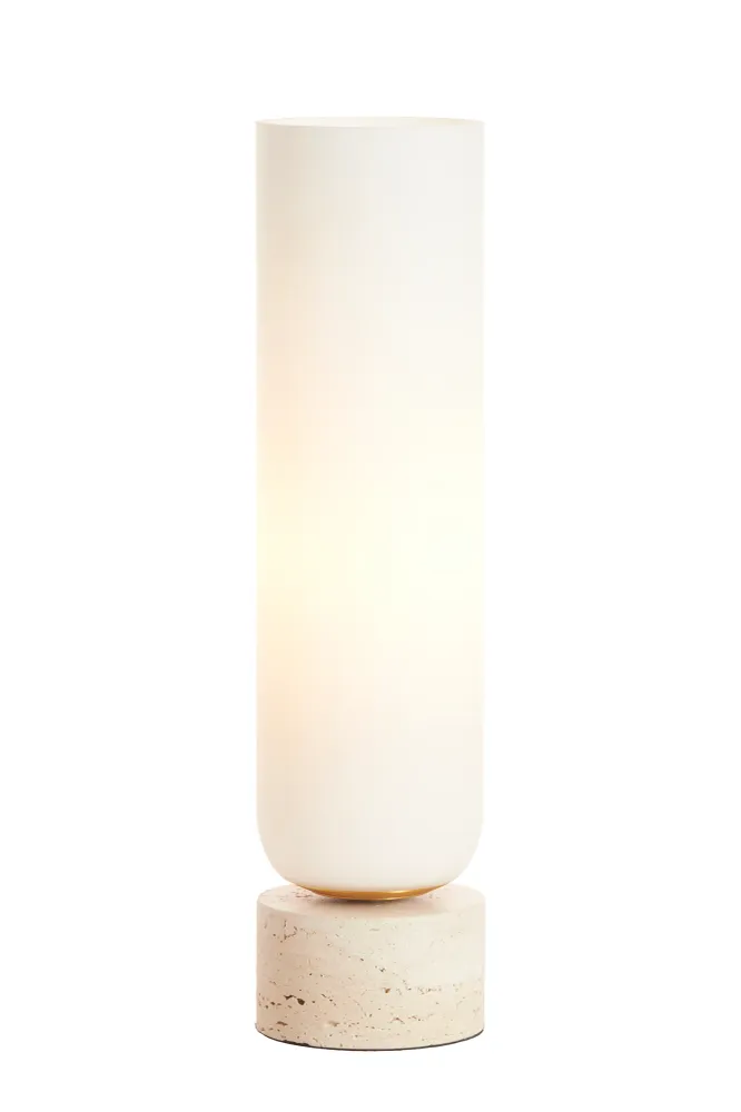Light & Living tafellamp RYLANO - Ø12x47cm - wit