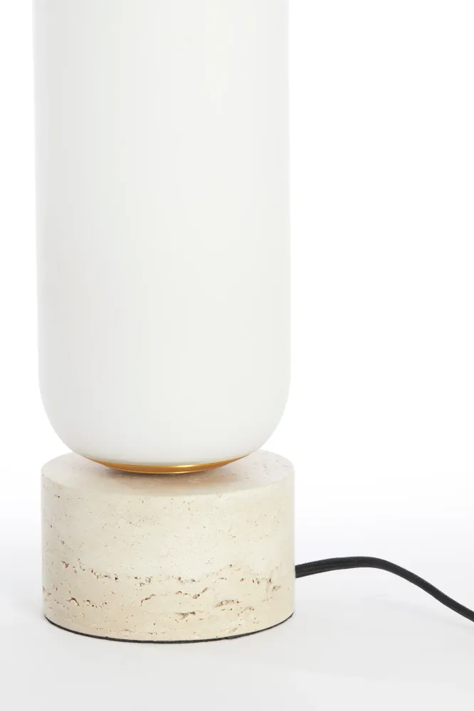 Light & Living tafellamp RYLANO - Ø12x47cm - wit