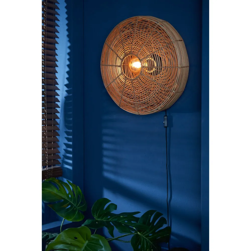 Light & Living wandlamp Mataka - bruin - 51x51x21cm