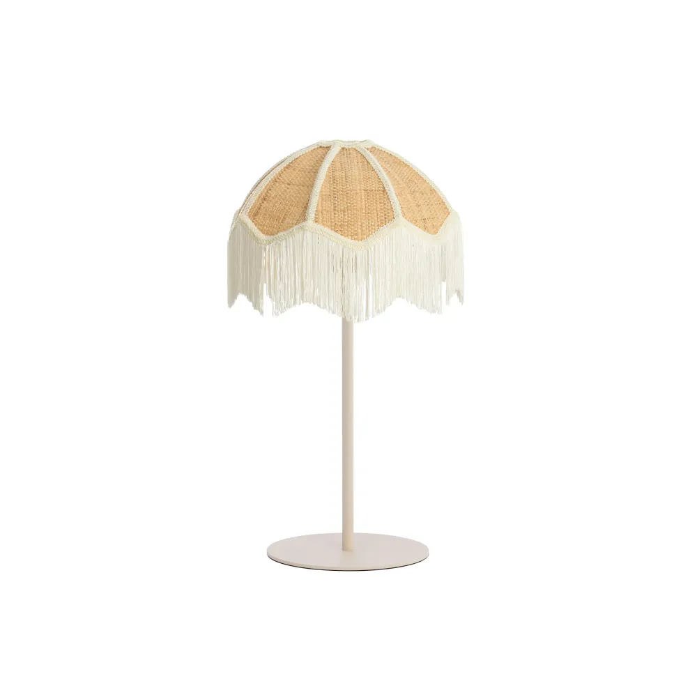 Tafellamp Renato/Sulina - Zand/Naturel - Ø35x52cm Light & Living