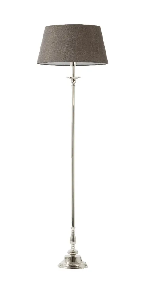 Vloerlamp nikkel ∅ 19,5 cm Light & Living