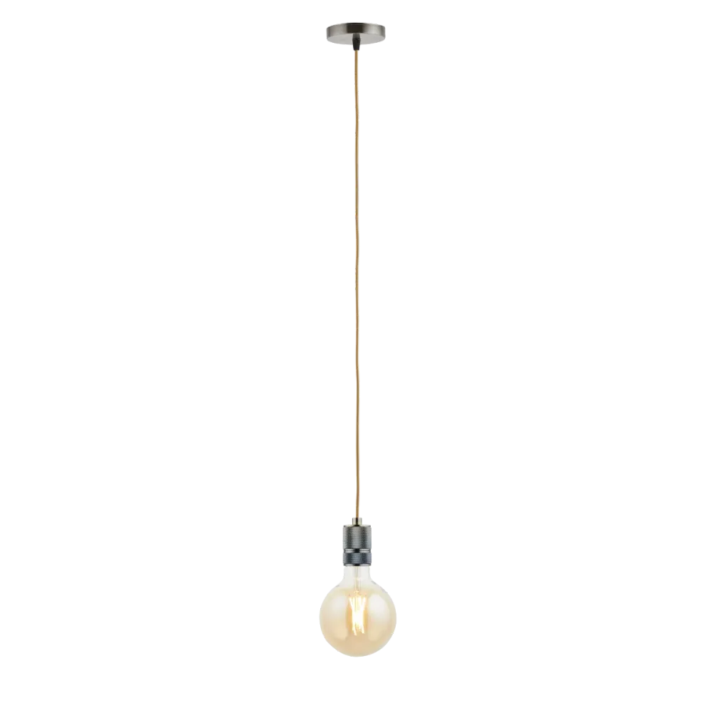Lighto | Pendel Brons | Inclusief Lichtbron Goud | Classic | 1.5m Snoer | Met Plafondkap