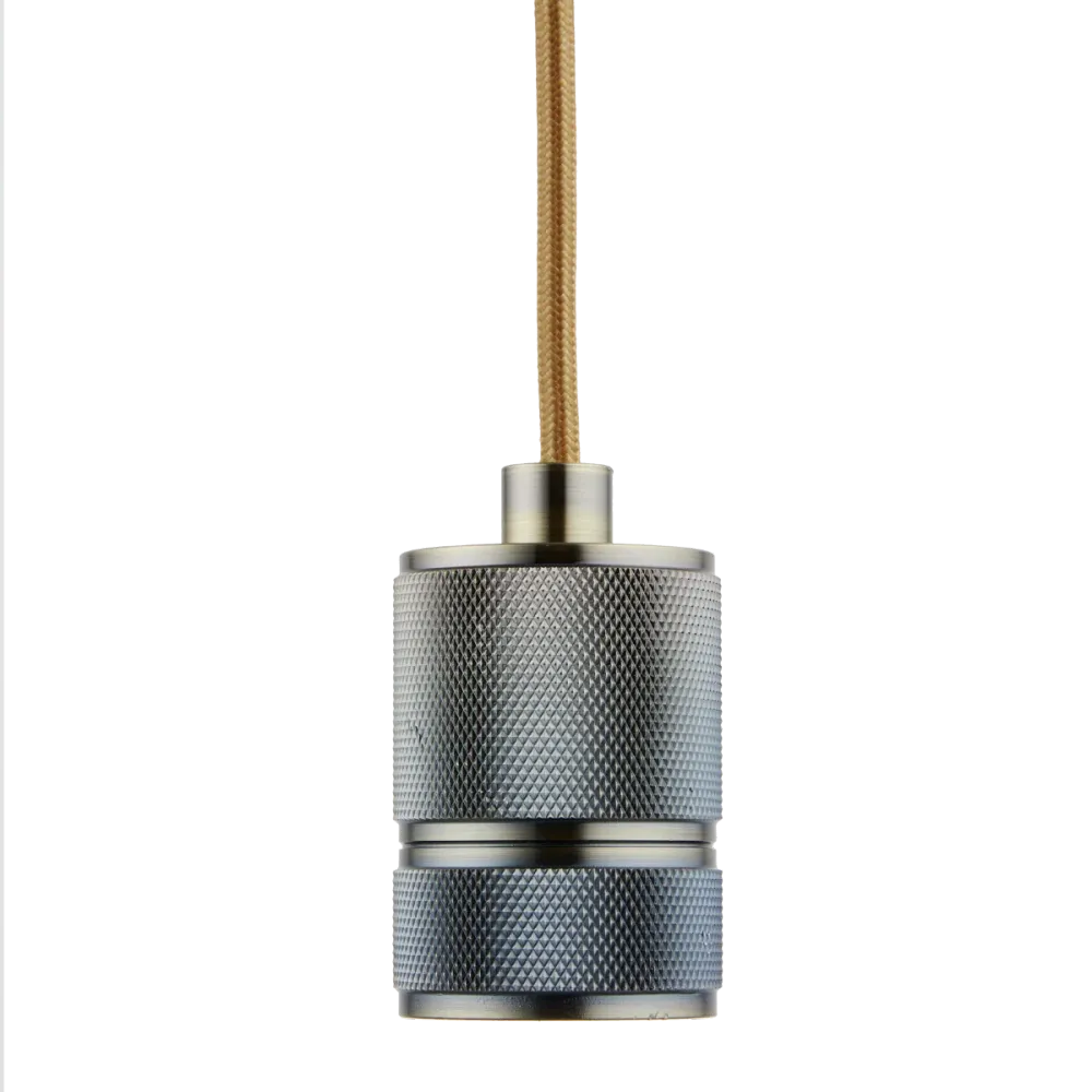 Lighto | Pendel Brons | Inclusief Lichtbron Goud | Classic | 1.5m Snoer | Met Plafondkap