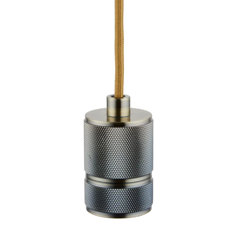 Lighto | Pendel Brons | Inclusief Lichtbron Goud | Classic | 1.5m Snoer | Met Plafondkap