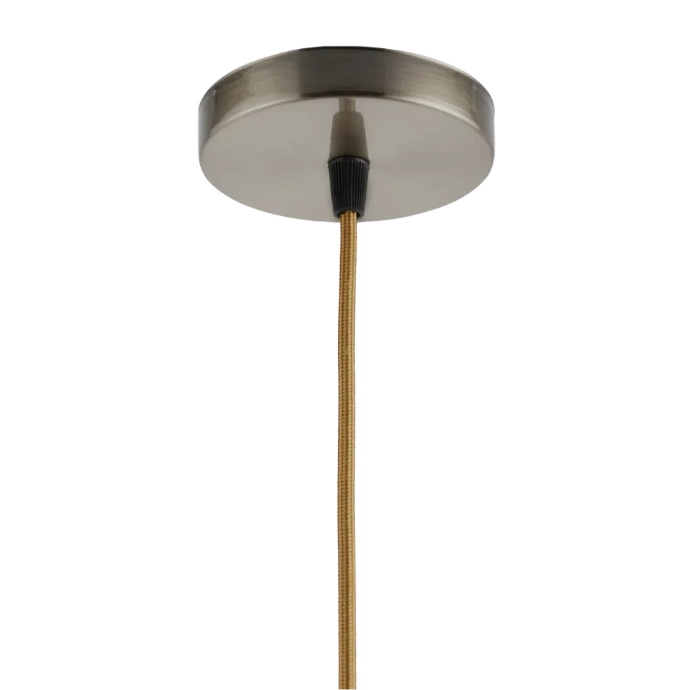 Lighto | Pendel Brons | Inclusief Lichtbron Goud | Classic | 1.5m Snoer | Met Plafondkap