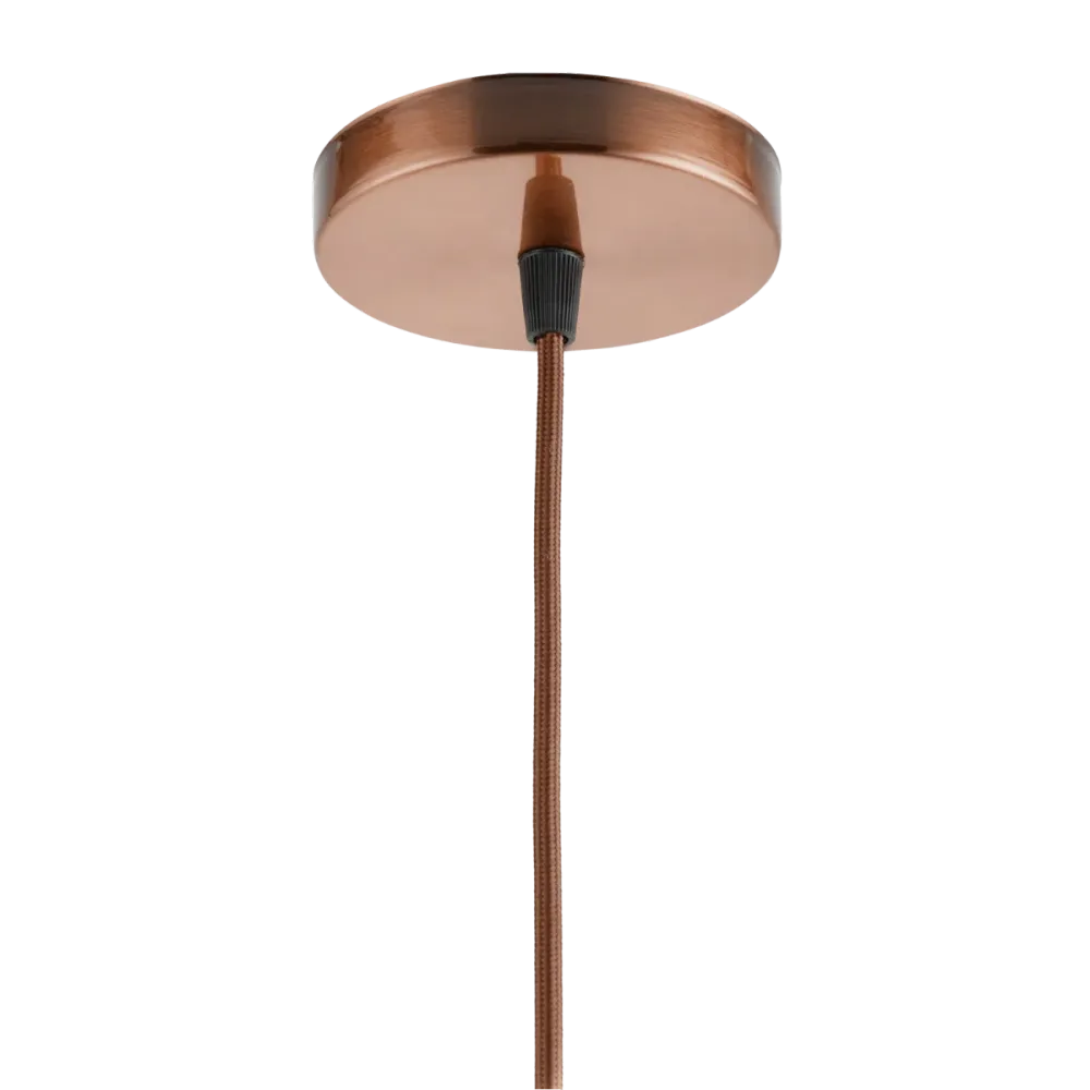 Lighto | Pendel Koper | Inclusief Lichtbron Goud | Retro | 1.5m Snoer | Met Plafondkap